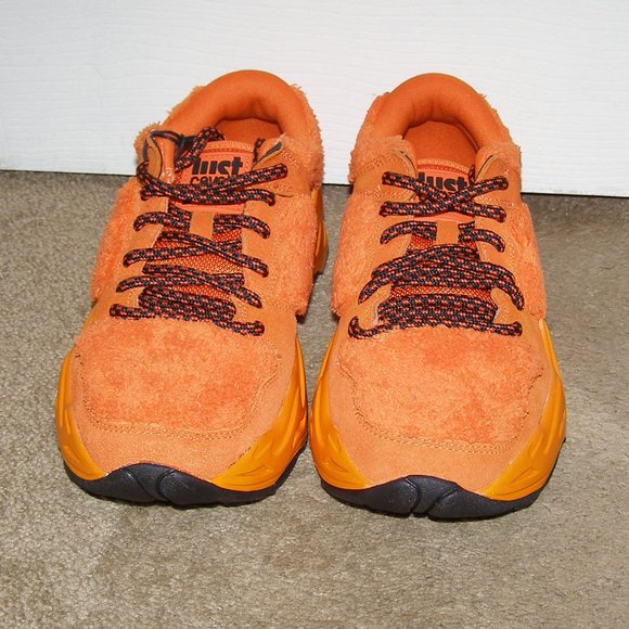 NEW! size 8.5/39 JUST CAVALLI Ladies Orange Fuzzy sneakers - Picture 3 of 15